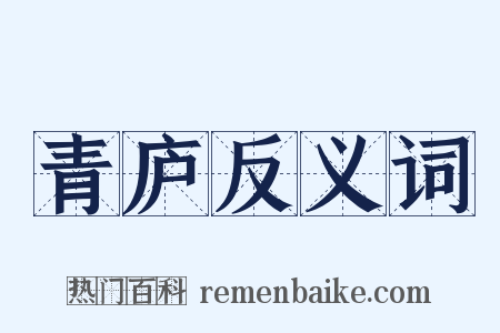 青庐反义词是什么意思的图片